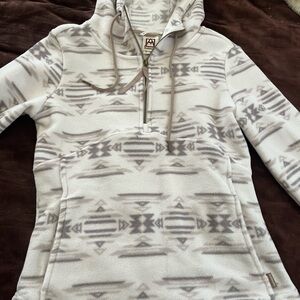 Avalanche White Cream Long Sleeve Boxy Sweatshirt